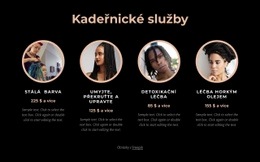 Prémiový Design Webových Stránek Pro Kadeřnické Služby