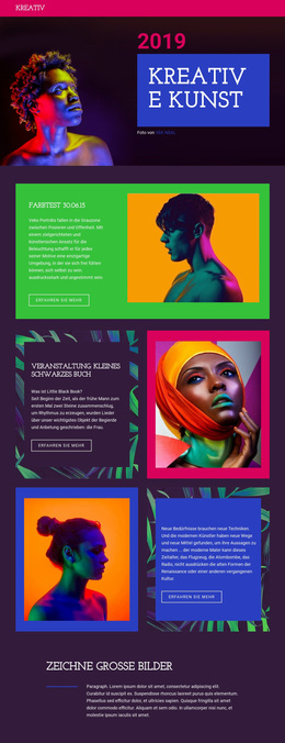 Kreative Kunst – Gebrauchsfertiges WordPress-Theme