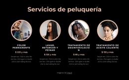 Servicios De Peluquería - HTML Generator Online