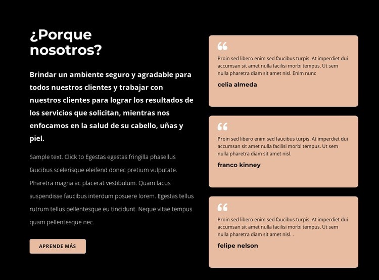 Texto en repetidor de cuadrícula Creador de sitios web HTML