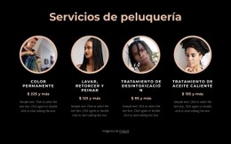 Servicios De Peluquería - Plantillas De Sitios Web