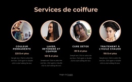 Conception De Site Web Premium Pour Services De Coiffure