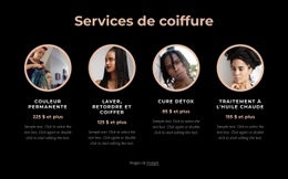 Services De Coiffure - Créateur De Sites Web Professionnels Personnalisables