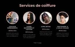 Services De Coiffure - HTML Generator Online