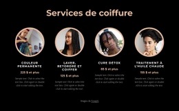 Services De Coiffure - Modèle De Maquette De Site Web