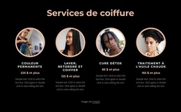 Services De Coiffure - Thème WordPress Réactif