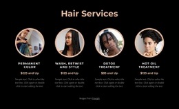 Hair Services - Html Code Block