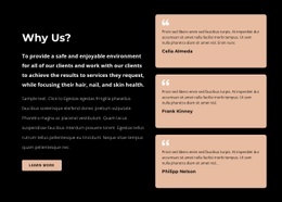 Text in grid repeater - Html Code Example by Nicepage