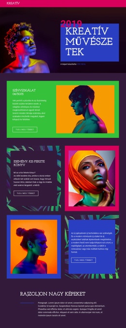 Webhely Kialakítása A(Z) Kreatív Művészetek Számára