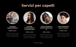 Servizi Per Capelli - Modello Di Mockup Del Sito Web