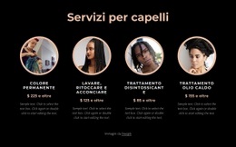 Servizi Per Capelli - Modelli Di Siti Web