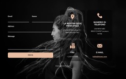 Modulo Di Contatto Con Icone E Testi - Miglior Modello CSS