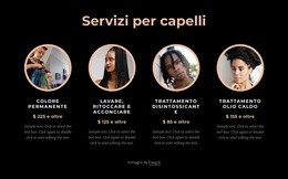 Servizi Per Capelli - Sito Web Di E-Commerce