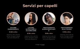 Servizi Per Capelli: Modello HTML5, Reattivo, Gratuito