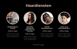 Haardiensten - Websitesjablonen