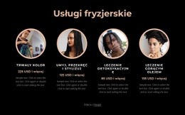 Usługi Fryzjerskie - Konfigurowalny, Profesjonalny Kreator Stron Internetowych