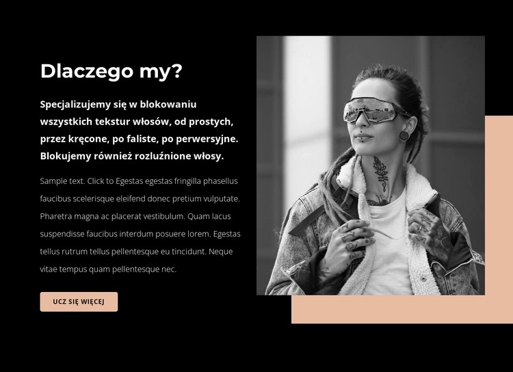 Styliści dredów Szablon HTML