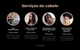 Serviços De Cabelo – Site De Comércio Eletrônico