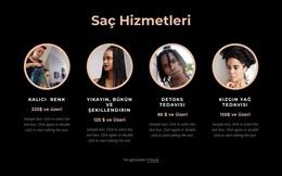 Saç Hizmetleri - E-Ticaret Web Sitesi