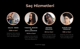 Saç Hizmetleri - HTML Generator Online