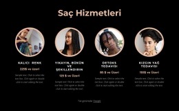 Saç Hizmetleri - Şablon HTML5, Duyarlı, Ücretsiz