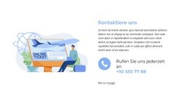 Mehrzweck-HTML5-Vorlage Für Rufen Sie Uns Jederzeit An