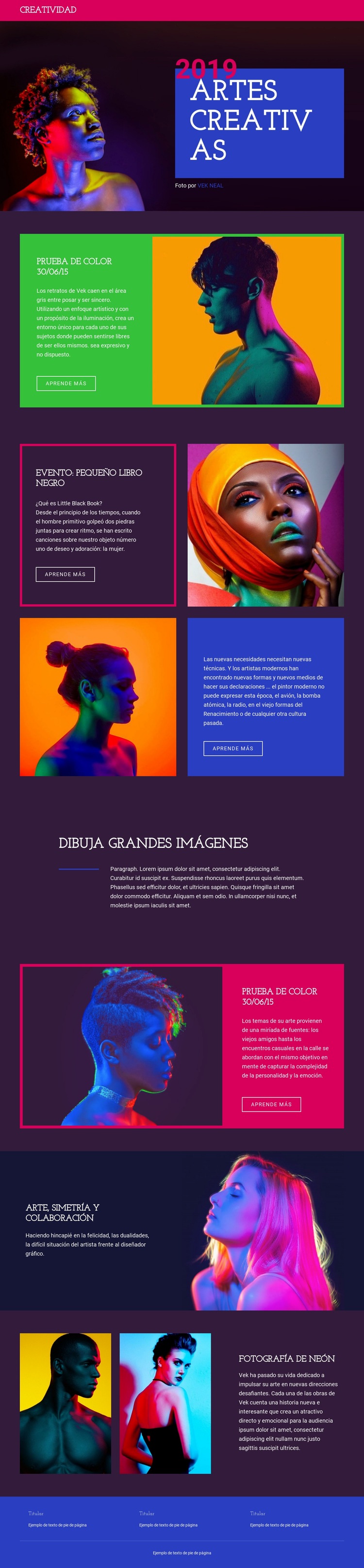 El mejor diseño y arte Diseño de páginas web