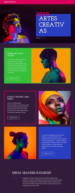 El Mejor Diseño Y Arte: Plantilla HTML5 De Una Sola Página