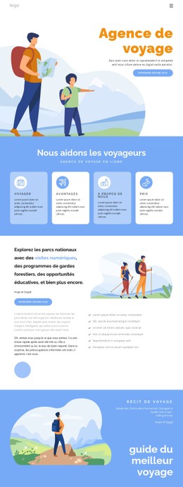 Adventures Propose Des Options De Randonnée Et De Trekking Modèle De Site Web CSS Gratuit