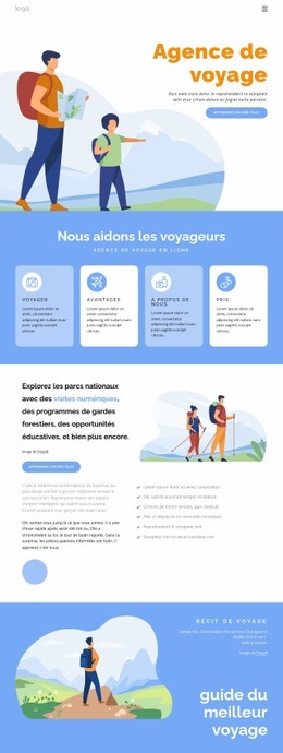 Adventures Propose Des Options De Randonnée Et De Trekking - Modèle HTML5