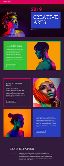 Limited-Edition Photography - HTML Website Maker