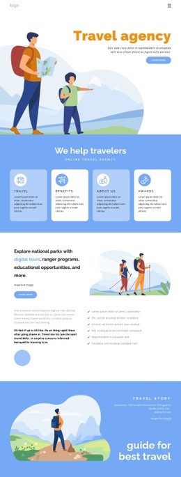 Az Adventures Túrázási És Túrázási Lehetőségeket Kínál - HTML Builder Online