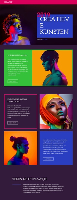 Beste Ontwerp En Kunst CSS-Sjabloon Gratis Downloaden