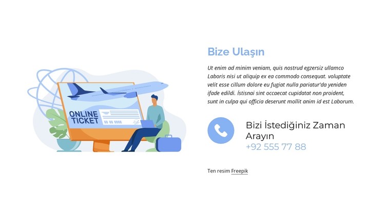 Bizi istediğiniz zaman arayın CSS Şablonu