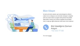 Bizi Istediğiniz Zaman Arayın - HTML Ve CSS Şablonu