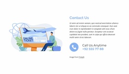 Call Us Anytime - Template To Add Elements To Page