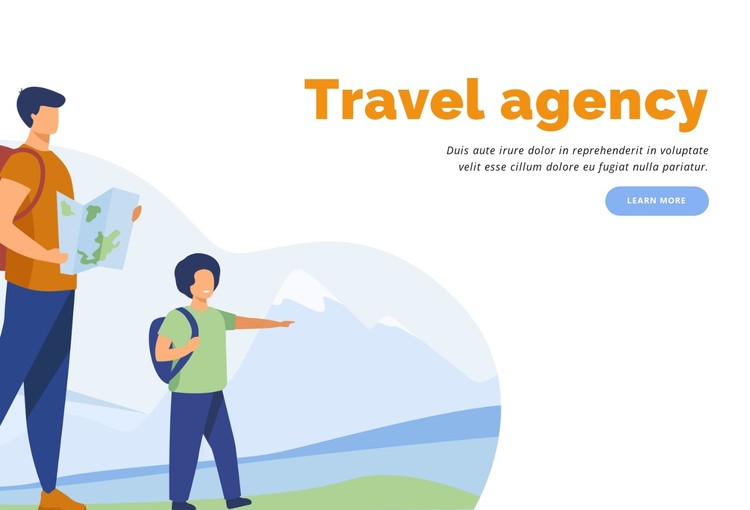 Hiking, and trekking holidays CSS Template