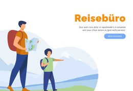 Wander- Und Trekkingurlaub Kostenlose CSS-Websitevorlage