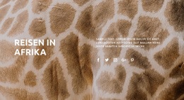 Reisen In Afrika - HTML5-Vorlage