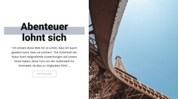 Website-Design Für Abenteuer In Paris