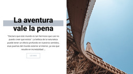 Aterrizaje HTML Para Aventura En Paris