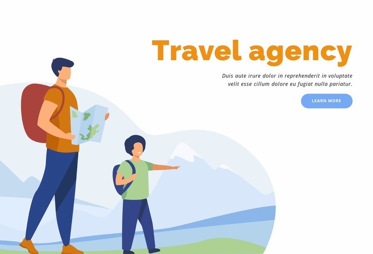 Hiking, and trekking holidays Homepage Design