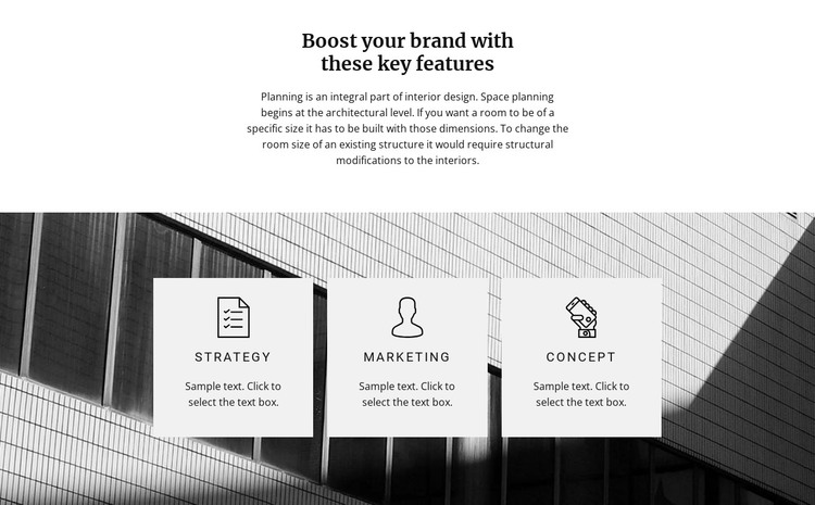 Three directions HTML Template