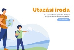 Túrázás, Túrázás Nyaralás Ingyenes CSS Webhelysablon