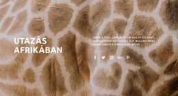 Utazás Afrikában – Testreszabható Sablon