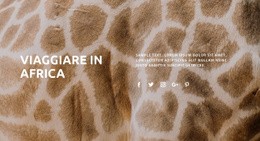 Viaggiare In Africa - Modello HTML5