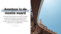 HTML-Landing Voor Avontuur In Parijs