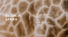 Reizen In Afrika - Professioneel WordPress-Thema