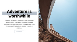 Adventure In Paris - Beautiful One Page Template