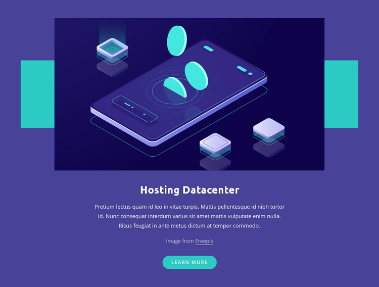Hosting Datacenter One Page Template